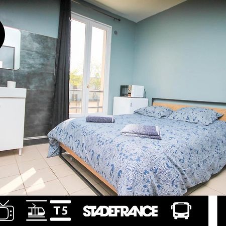 08 - Chambre Proche Paris Et Transports Avec Tv Wifi Saint-Denis  Exteriör bild